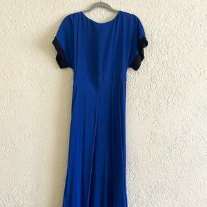 & Other Stories Blue/Black elegant long dress